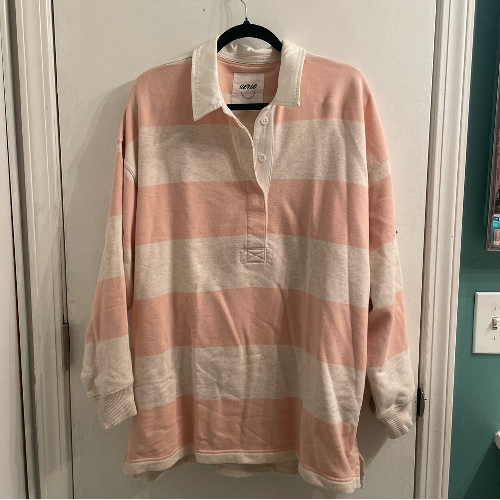 Aerie polo sweatshirt